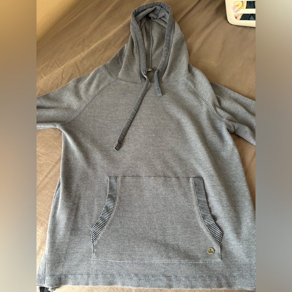 Prana waffle hooded long sleeve